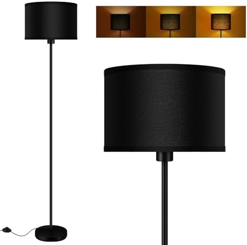 Floor Lamp Black, Standing Lamp, 58" Tall Lamps for Living Room, ...