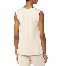 Amazon Essentials Women’s Soft Cotton Standard-Fit Full-Coverage Sleeveless Yoga Tank (Available in Plus Size) (Previously Core 10), Taupe, Large