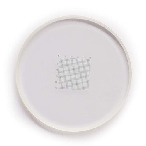 Micrómetro ocular del microscopio del micrometro de la etapa de 0.01m en forma de rejilla de 0.5m