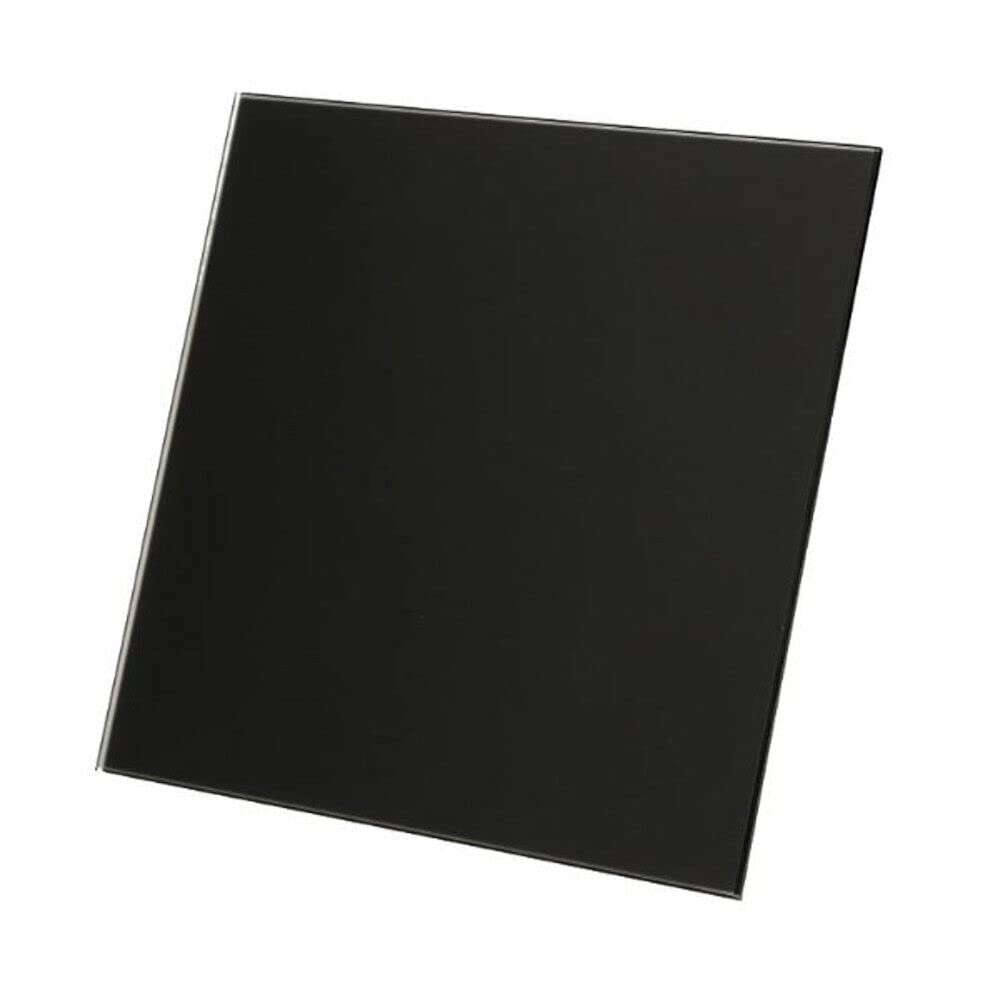 4 in / 100 mm Bathroom Fan - Extractor Fan for Bathroom and Kitchen - IPX 4 - Turbo with Timer (Black Glass Matt - TRAX)