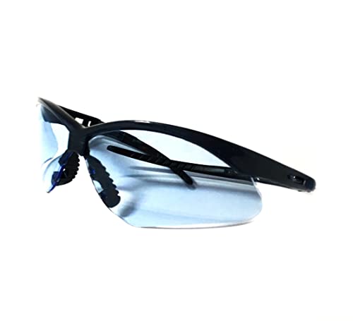 Óculos Proteção Nemesis Preto AZUL TRANSPARENTE Esportivo AIRSOFT Teste Balístico Paintball Resisten