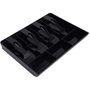 Cash lade – Cash Box Cash Lade Register Insert Tray Vervanging 4 Bills 3 Munten Geld Cashier Box voor Supermarkt Winkel…