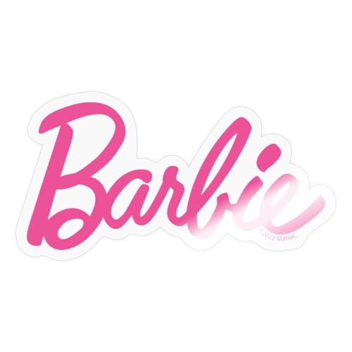 Spreadshirt Barbie Logo Classique Pink Autocollant Sticker, 10 x 10 cm, brillant transparent