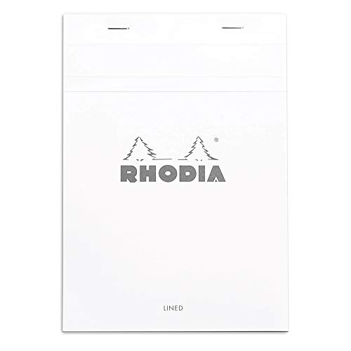 Rhodia Notepad, No16 A5, Lined - White, 6