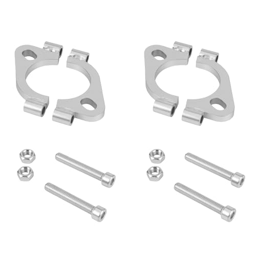 2.125 inch Split Flange Repair Kit,2 Packs Exhaust Flange Flat Split Flange Repair Replacement Kit with 2 Bolts