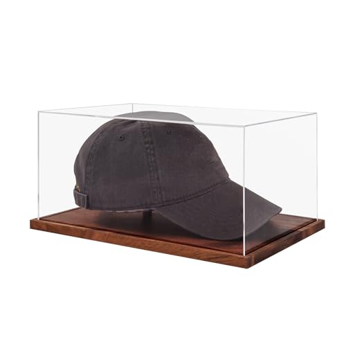Boîte acrylique casquette baseball transparente support vitrine exposition maison - 6