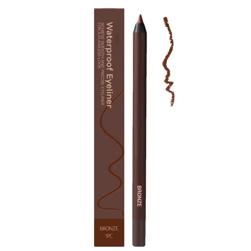 Delineador de ojos resistente al agua: lápiz delineador de ojos liso e impermeable, altamente pigmentado y duradero para un aspecto natural para mujeres y niñas en fiestas de noche de baile