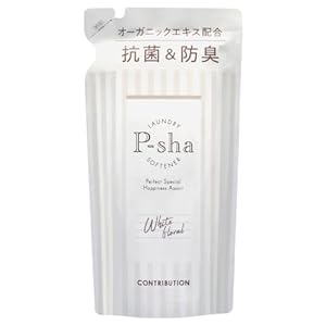 CONTRIBUTION P-sha パーシャ 柔軟剤 ボトル 詰替え用 単品(ホワイトフローラル)" 