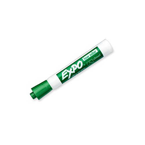 Expo Low Odor Dry Erase Markers, Chisel Tip, Green, 12 Count #TOP4
