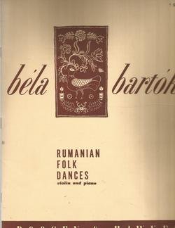 Sheet music Bela Bartok Rumanian Folk Dance Violin and Piano Book
