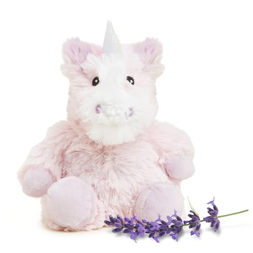 Image of warmies Microwavable & Weighted Stuffed Animals, Unicorn - Heated Stuffed Animal Plushie for Warmth & Comfort - Cute Soft Plush Toys for Adults & Children (Boys, Girls, Babies & Toddlers)