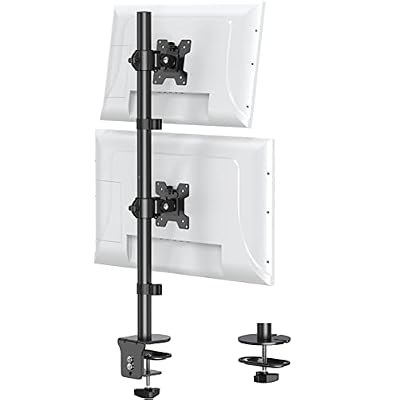Stacked Monitor Mount for Max 32" Screens, Vertical Dual Monitor Stand