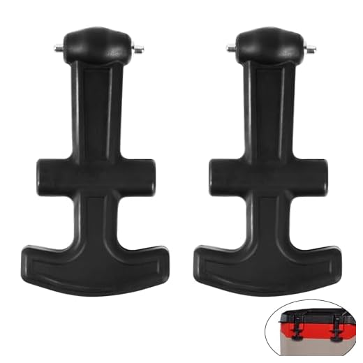 Calvana (2-Pack) T-Latch Handle Cooler, Durable Rubber & Easy Installation, Verify Model and Size Before Buying