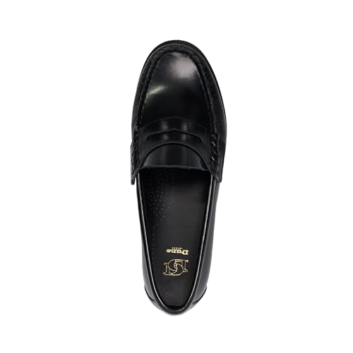 Dune Ladies Ginnie Leather Penny Loafers Size UK 6 Flat Heel Black - Image 3