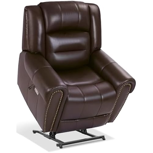 EONIX Retro Dual Motor Lay Flat Power Lift Recliner Chair for Elderly 5'5''