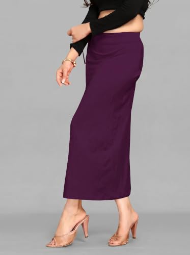 Image of ALYNE Blended Saree Shapewear Petticoat for Women, Women's Blended FullElastic with Drawstring Saree Shapewear, Skirts for Women,Shape Wear Dress for Saree