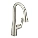 Moen 5995SRS Arbor One Handle High Arc Pulldown Bar Faucet with Reflex, Spot Resist Stainless