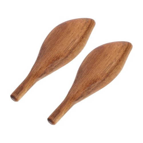 HIAKDOFT 2個 コーヒー豆計量にな不規則形状木製スプーン おしゃれで耐久性のある実用的な茶葉スプーン キャンプや旅行用にも適した性派キ