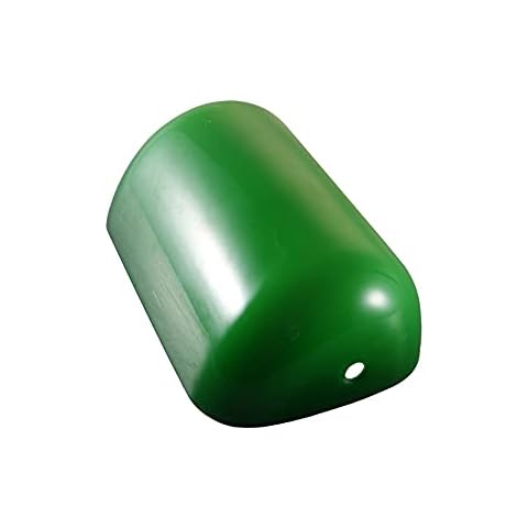 GlassLampShop Green Glass Bankers Lamp Shade Replacement Cover, 8 2/3" Width (22cm) Cover