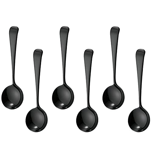 Compare price to black handle soup spoons