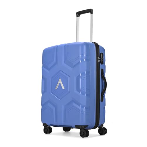 Image of Aristocrat Rock | Medium Trolley Bag, 66 Cm, Medium Hardside Luggage | 4 Wheels, Combination Lock | Polypropylene | Suitcase for Travel | 7 Year International Warranty | Ocean Blue