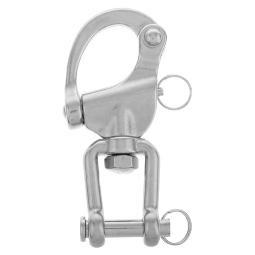 GALPADA Stainless Steel Spring Snap Hook Swivel Design for Heavy Duty Use Home Industrial and Applications Carabiner Clip for Quick Release and Secure Fastening
