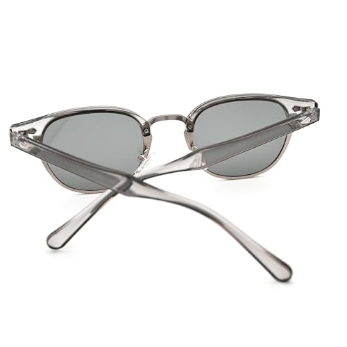 Image of Onrtry Classic Polarized Sunglasses for Men Women Semi-Rimless Frame Sun Glasses Fashion Retro Designer Shades