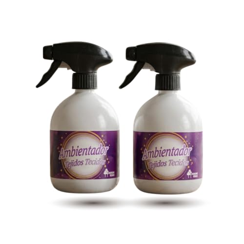 Ambientador Textil en Spray Pack de 2 x 500 ml | Perfuma y desodoriza los textiles de tu hogar
