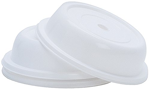 Tellerglocke in weiß, aus Polypropylen, mit Griffloch, recycelbar und mikrowellengeeignet, temperaturbeständig von -20 bis +120°C | ERK (A1 - Ø Teller: 21 cm)