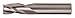 CLEVELAND Sq. End Mill,Single End,Carb,17/64" C81674
