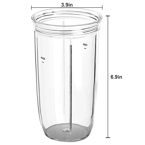 3 Pack 24 Oz Cup And To-Go Lid para Licuadora Nutri Pro 1000 miniatura 3
