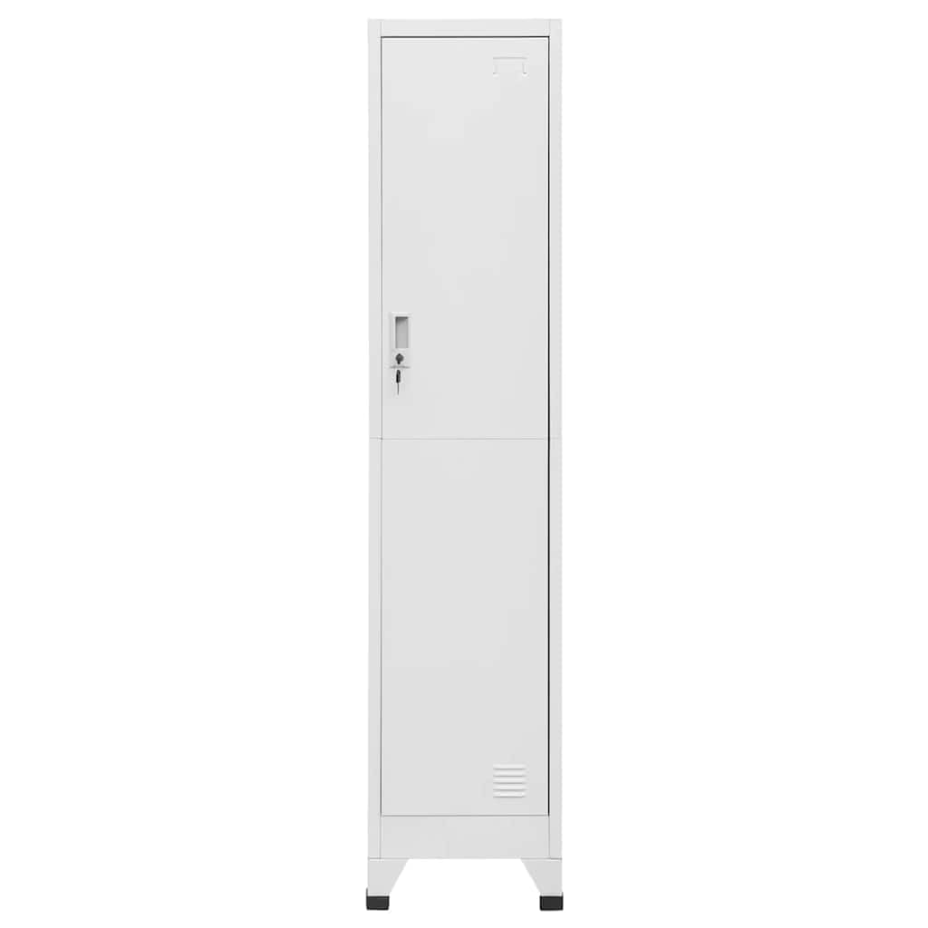 Armadietto in acciaio grigio 38 x 45 x 180 cm