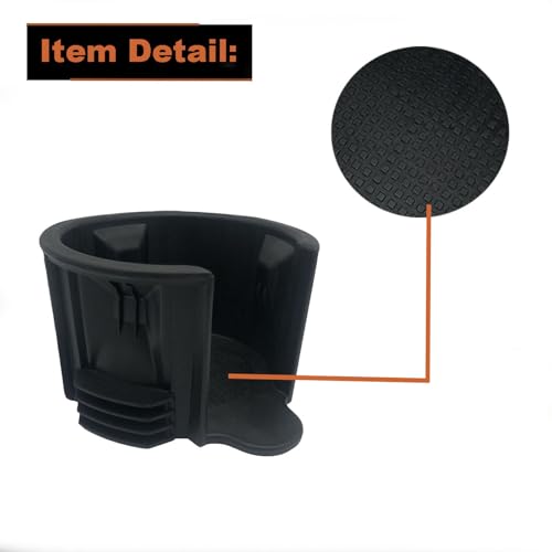 Insertos para portavasos consola central 2 piezas negro miniatura 5