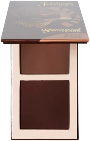 Juvia's Place Duo Bronzer Deep Dark, Soft Matte Bronzer Powder Face Makeup