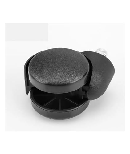 Roulettes pivotantes de 2 pouces silencieuses avec circlips 11mm pour fauteuil de bureau - 5