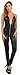 Produktbild Miss Noir Overall im Wetlook Rückenfreier Playsuit 2-Wege-Reißverschluss Exklusives Clubwear, Schwarz, L/40