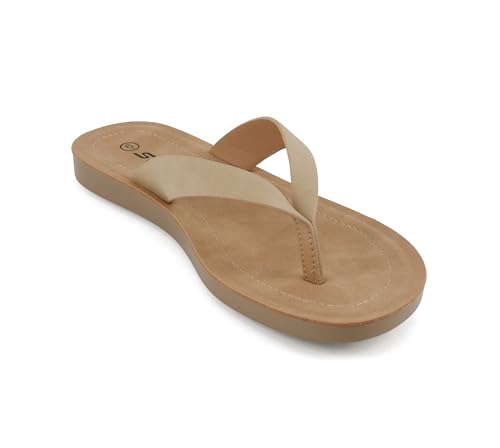 Image of Soda Shoes Women Flip Flops Basic Plain Slippers Thongs Sandals Strap Casual Beach Ella-S