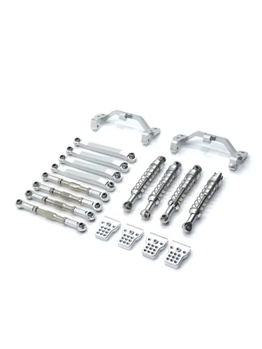 Rc Special Connecting Rod for MangNiu D90 D91 D96 for MN99S V1 1/12 Metal Pull Rod for Seat Remote Control Car Tracked Vehicles Parts and Accessories Upgrades Replacement(Silver)