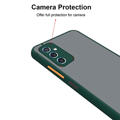 Image of Amazon Brand - Solimo Polycarbonate Mobile Back Cover for Samsung Galaxy M52 5G (SAM-M52(5G)-Round-DarkGreen Dark Green)