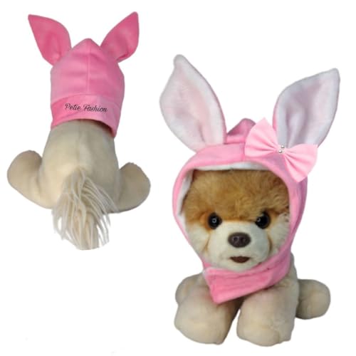 Touca pet coelha e coelho, touca para cães e gatos, protege as or...