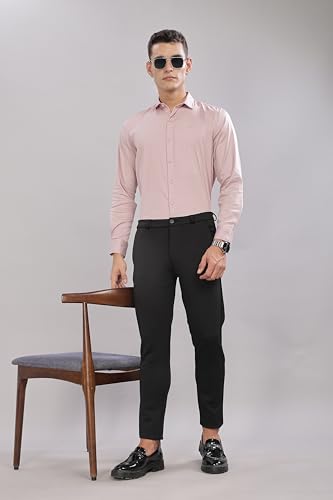 Image of Men's Cotton Lycra Slim Fit Shirt with Full Sleeves