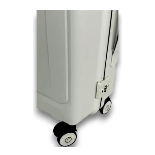 Image of Tokyo Premium Trolley Luggage, Medium-White | Medium, Zipperless trolley bag, TSA Lock, White