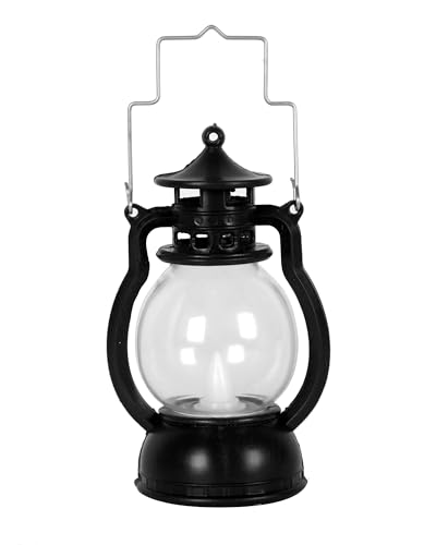 Image of Homesake 2 pcs Flameless and Smokeless Acrylic Antique LED Lantern Hurricane Lamp and Wall Hanging Candle Light, Diwali Candles for Ramadan Decorations for Home, Ramadan Lanterns for Home (Black)