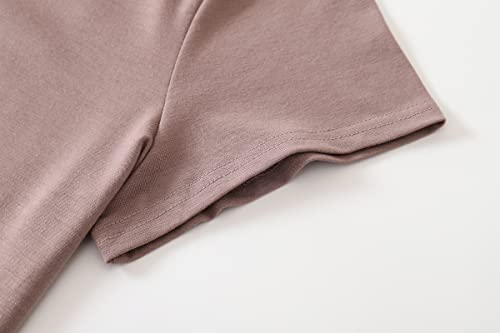 Vozanet Women's V Neck Sexy Pajama Sets Capri Sleepwear Floral Elegant Nighty 2Pcs Plus Size S-4Xl, Florals-Brown, 4X-Large #TOP3