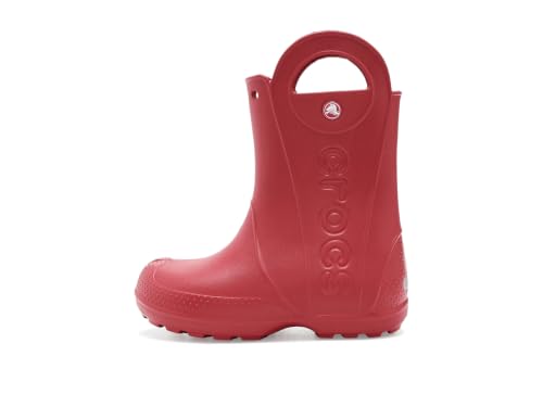 Image of Crocs Kids' Handle It Rain Boots | Waterproof Slip On Shoes | Kids' Rain Boots