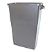 Impact 70233 Thin Bin Containers, Rectangular, Polyethylene, 23 Gal, Gray (Imp70233)