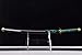 HERO SWORD Handmade Japanese Bleach Anime Samurai Sword Aizen Sousuke Knife 1060 High Carbon Steel Black Blade Real Sharp Cool Katana Sword Black Green