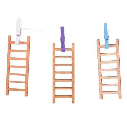 Mini échelles en bois pour jardin miniature et déco féerique