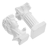 SCULTURA DELLA MITOLOGIA GRECA: il david greco e l'arredamento della statua della colonna romana sono realizzati con materiale di e resina, molto e squisito.