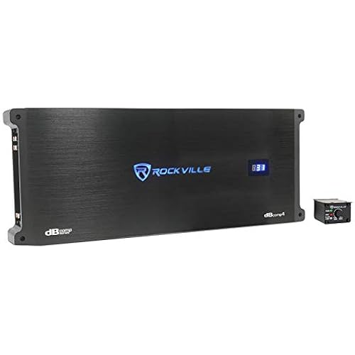 Rockville dBcomp4 Class D Competition Mono Car Audio Amplifier, 1 Ohm
